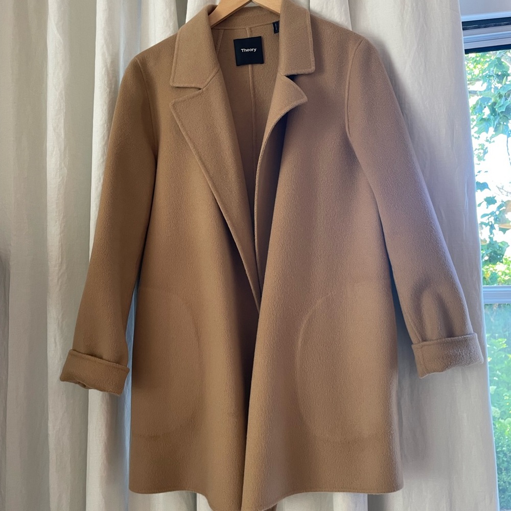 Theory camel coat
